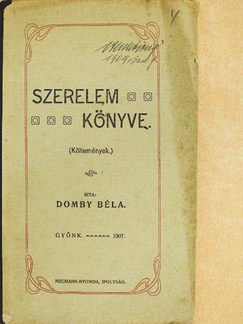 Domby Béla - Szerelem könyve [antikvár]