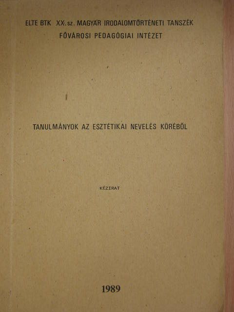 Borosné Kézy Zsuzsa - Tanulmányok az esztétikai nevelés köréből [antikvár]
