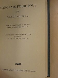 T. W. Mac Callum - L'anglais pour tous [antikvár]