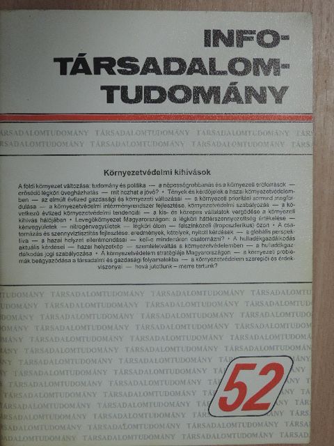Bozó László - Info-Társadalomtudomány 2001. július [antikvár]