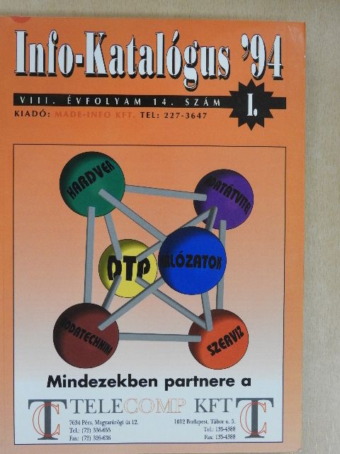 Bujdosó István - Infó-Katalógus 1994. I. félév [antikvár]