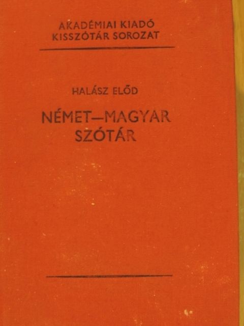 Halász Előd - Német-magyar szótár [antikvár]
