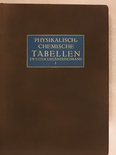 Landolt-Börnstein Physikalisch-chemische Tabellen II/1. [antikvár]