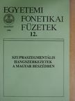 Andó Éva - Szupraszegmentális hangszerkezetek a magyar beszédben [antikvár]
