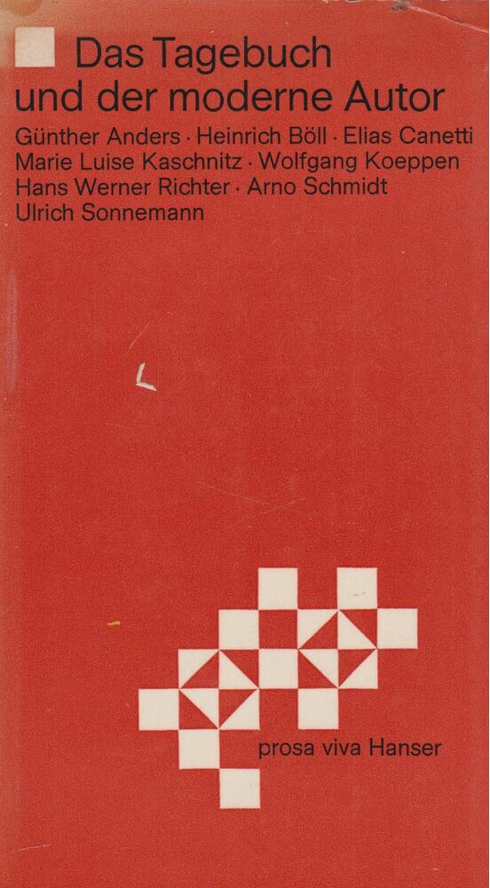 Uwe Schultz - Das Tagebuch und der moderne Autor [antikvár]