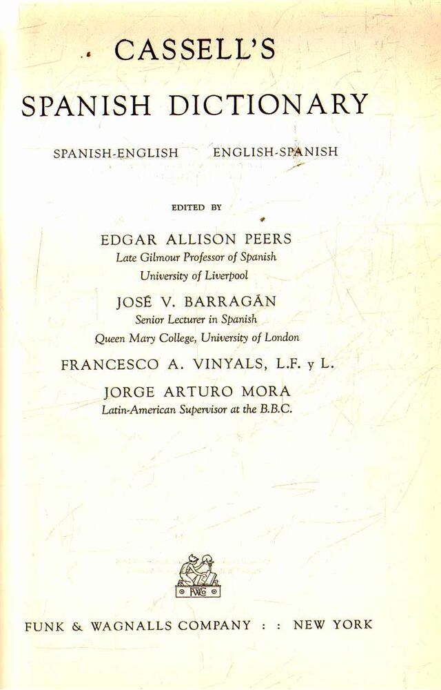 Cassell's Spanish-English / English-Spanish Dictionary [antikvár]