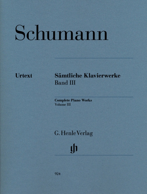 Schumann, Robert - SAEMTLICHE KLAVIERWERKE BAND III URTEXT (HERTTRICH/THEOPOLD/LAMPE)