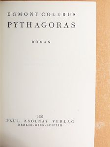Egmont Colerus - Pythagoras [antikvár]