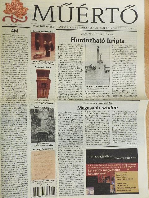 Műértő 2002. november [antikvár]
