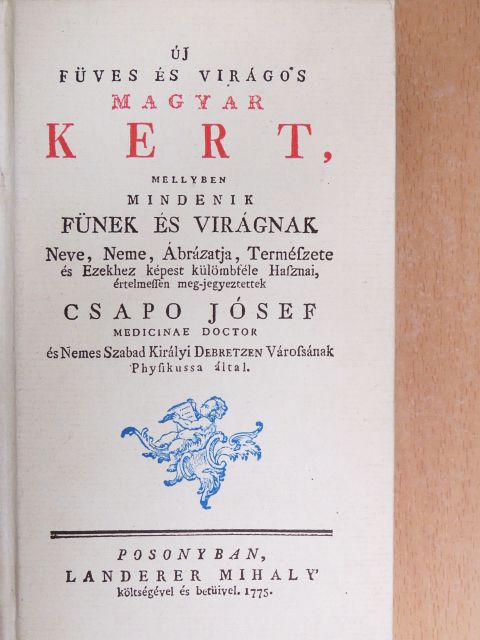 Csapo Jósef - Új füves és virágos magyar kert [antikvár]