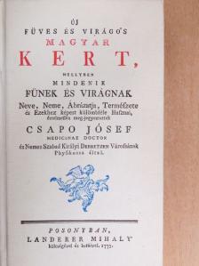 Csapo Jósef - Új füves és virágos magyar kert [antikvár]