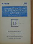 Laczkovich Miklós - Középiskolai matematikai lapok 1983/8-9. [antikvár]