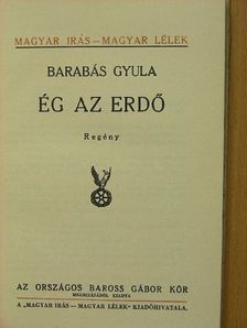Barabás Gyula - Ég az erdő [antikvár]