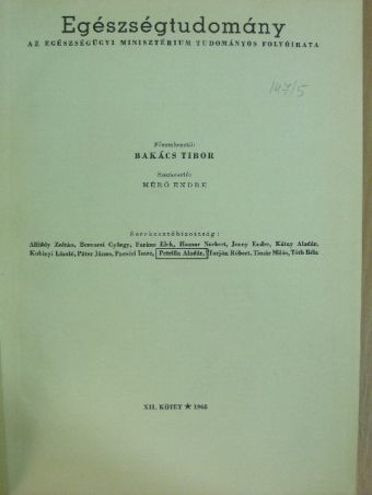 Adamis G. - Egészségtudomány 1968/1-4. [antikvár]