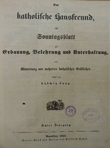 Der katholische Hausfreund 1853/1-52. (gótbetűs) [antikvár]