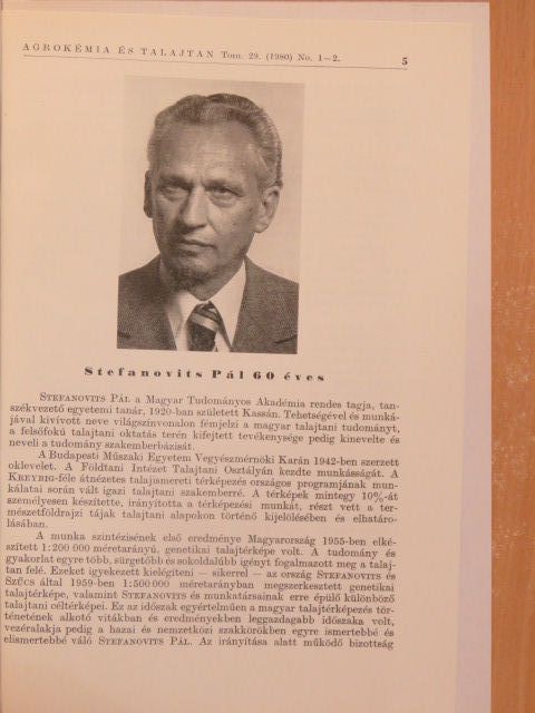 Várallay György - Stefanovits Pál 60 éves [antikvár]