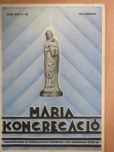Apponyi Albert - Mária Kongregáció 1933. március [antikvár]