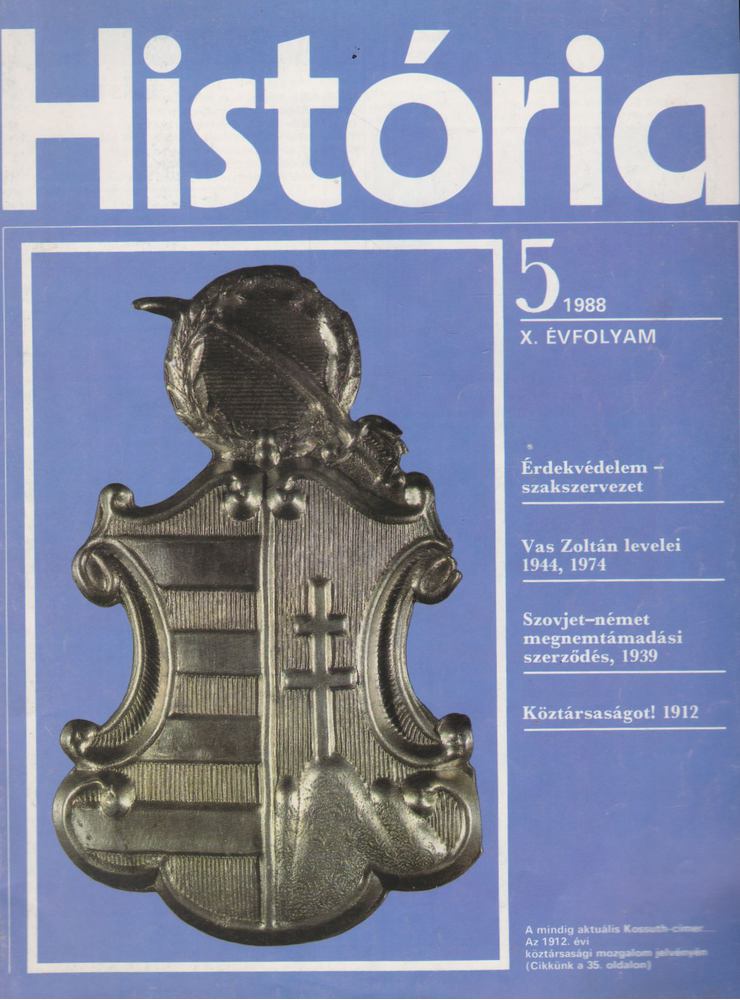 Glatz Ferenc - História 1988/5. [antikvár]