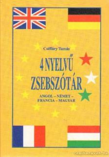 4 nyelvű zsebszótár - Angol-német-francia-magyar [antikvár]