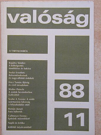 Kopátsy Sándor - Valóság 1988. november [antikvár]