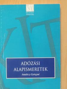 Antalóczy Györgyné - Adózási alapismeretek [antikvár]