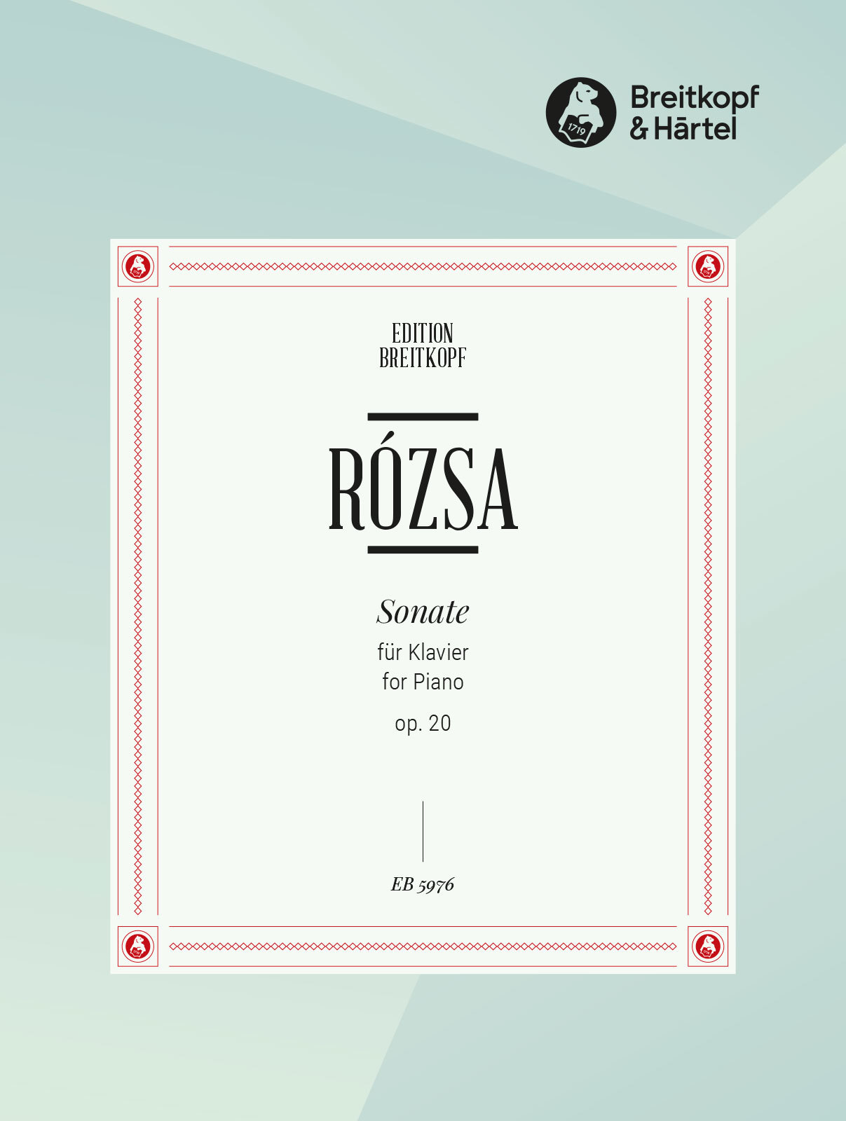 RÓZSA MIKLÓS - SONATE OP.20 FÜR KLAVIER