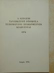 Braunmüller Zoltán - A Szegedi Tanárképző Főiskola Tudományos Diákköreinek kiadványai [antikvár]