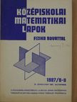 Gnadig Péter - Középiskolai matematikai lapok 1987. november [antikvár]