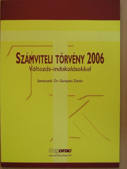 Számviteli törvény 2006 [antikvár]