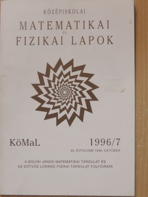 Megyeri Csaba - Középiskolai matematikai és fizikai lapok 1996. október [antikvár]
