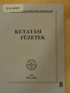 Kánya József - Kutatási füzetek 8. [antikvár]