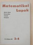 Győri Ervin - Matematikai Lapok 1975/3-4. [antikvár]