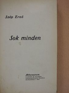 Szép Ernő - Sok minden [antikvár]