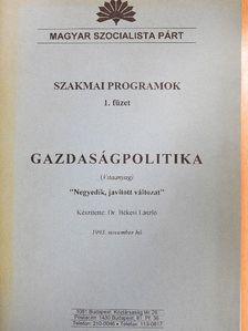 Dr. Békési László - Gazdaságpolitika [antikvár]
