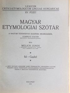Gombocz Zoltán - Magyar etymologiai szótár XV. (töredék) [antikvár]