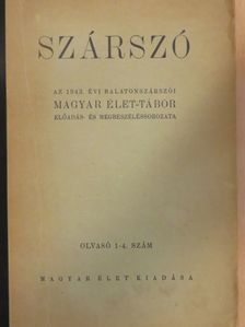Dömötör Sándor - Szárszó [antikvár]