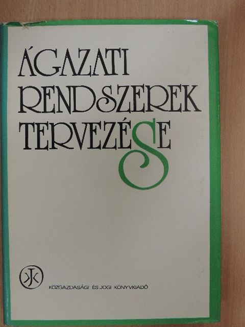 Ágazati rendszerek tervezése [antikvár]