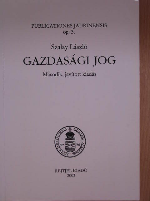 Dr. Pardavi László - Gazdasági jog [antikvár]