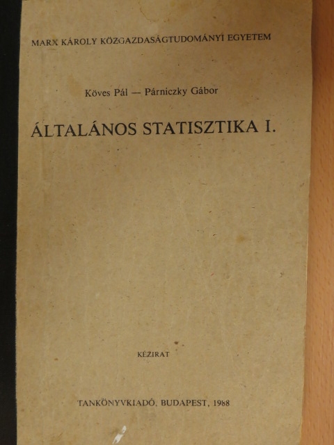 Köves Pál - Általános statisztika I. [antikvár]