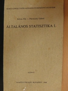 Köves Pál - Általános statisztika I. [antikvár]
