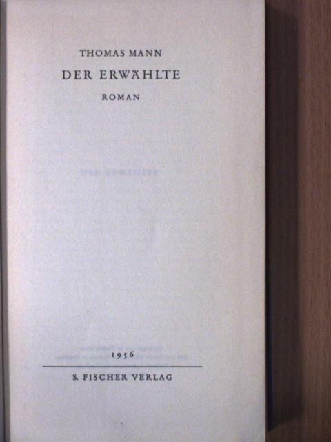 Thomas Mann - Der Erwählte [antikvár]