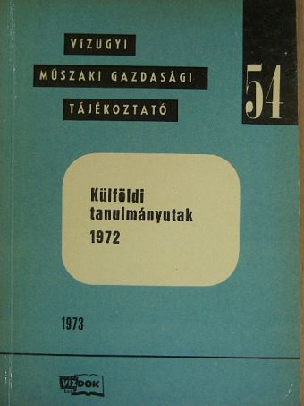 Külföldi tanulmányutak 1972. [antikvár]