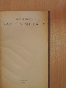 Megyer József - Babits Mihály [antikvár]