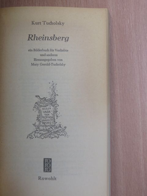 Kurt Tucholsky - Rheinsberg [antikvár]