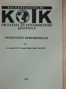 Dr. Szegvári Iván - Nemzetközi kereskedelem VI. [antikvár]