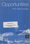 PATRICIA MUGGLESTONE - Opportunities Pre-intermediate Teacher's Book [antikvár]