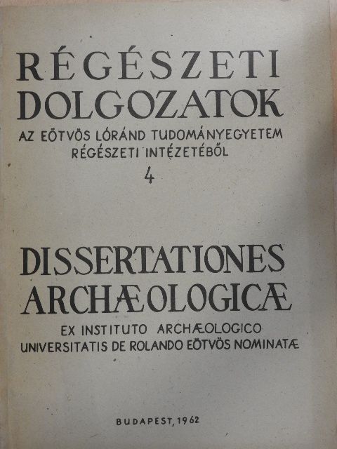 Bándi Gábor - Régészeti dolgozatok 4. [antikvár]