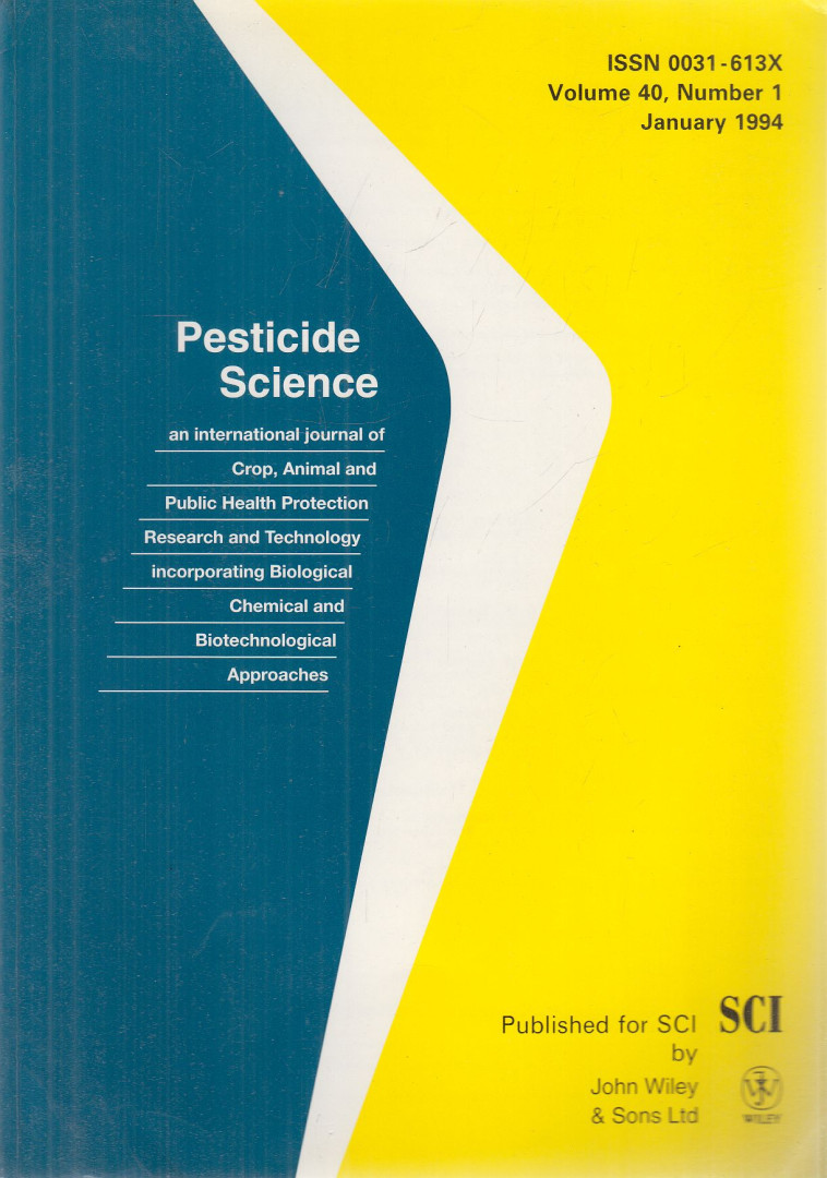 G. T. Brooks, L. G. Copping - Pesticide Science Volume 40, Number 1 January 1994 [antikvár]