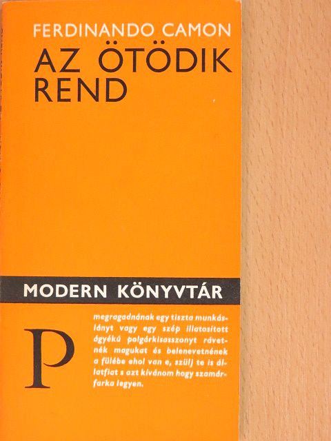 Ferdinando Camon - Az ötödik rend [antikvár]