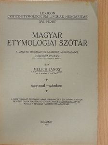 Gombocz Zoltán - Magyar etymologiai szótár XVI. (töredék) [antikvár]